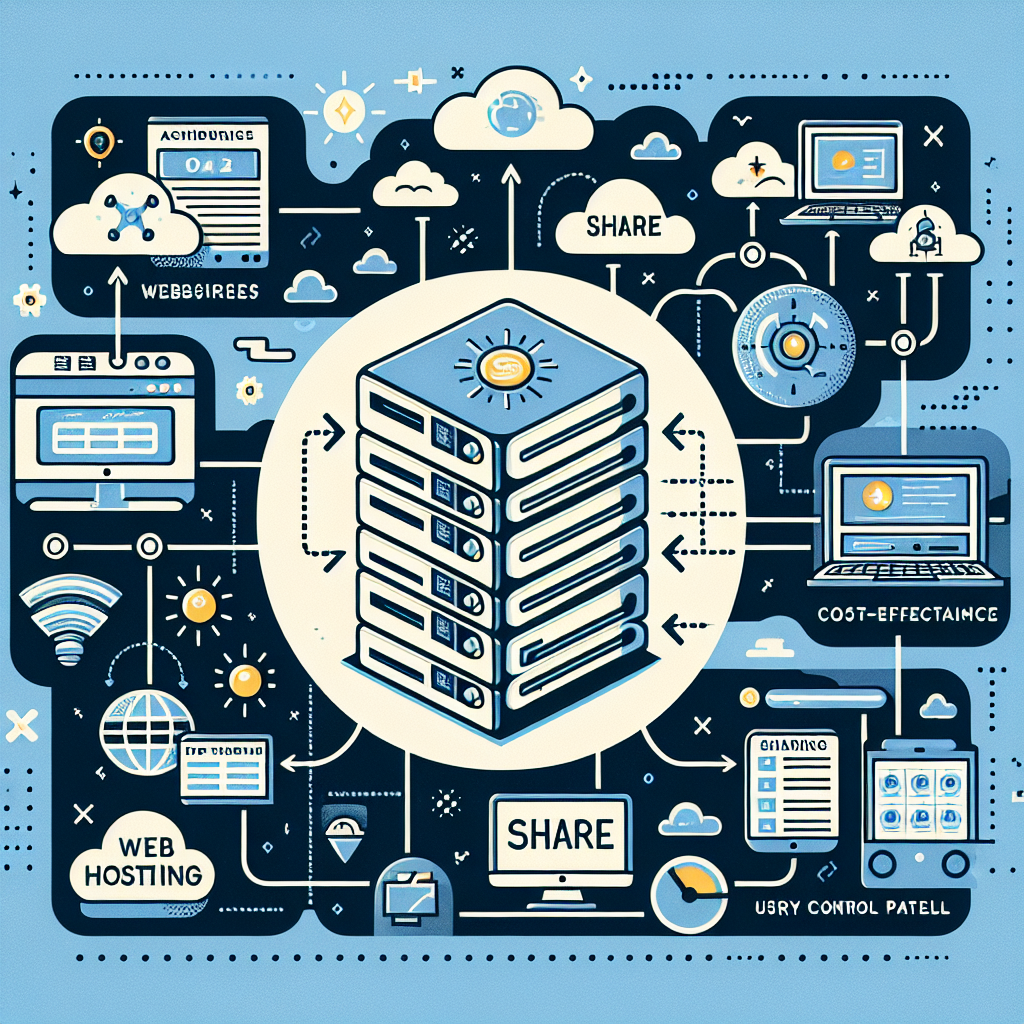 What are the primary features of shared hosting?